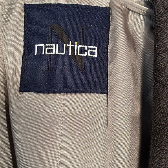 MENS 44L CHARCOAL GRAY LORD & TAYLOR NAUTICA SUIT JACKET SPORT COAT BLAZER - Picture 5 of 9